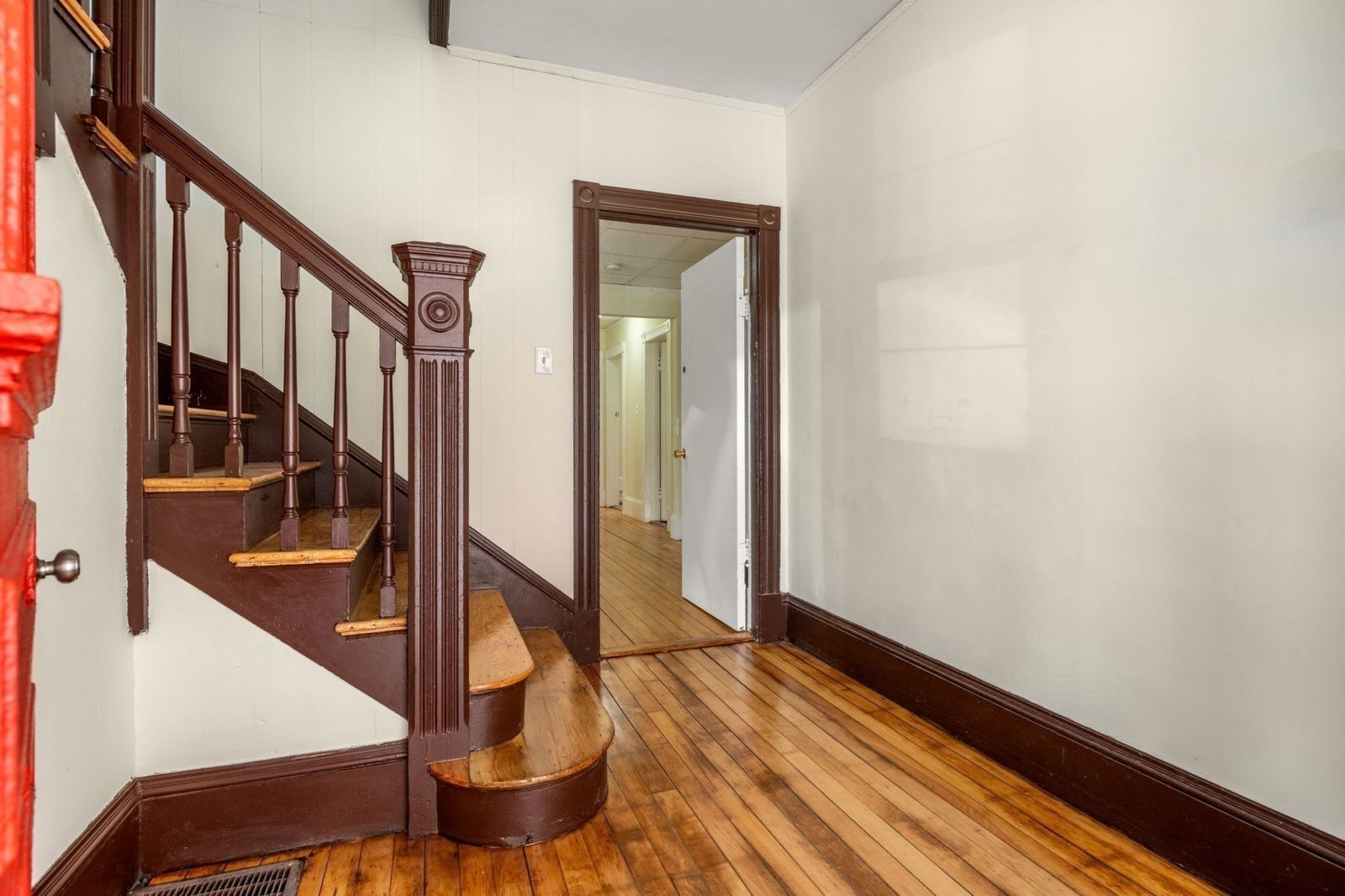 Staircase and hardwood